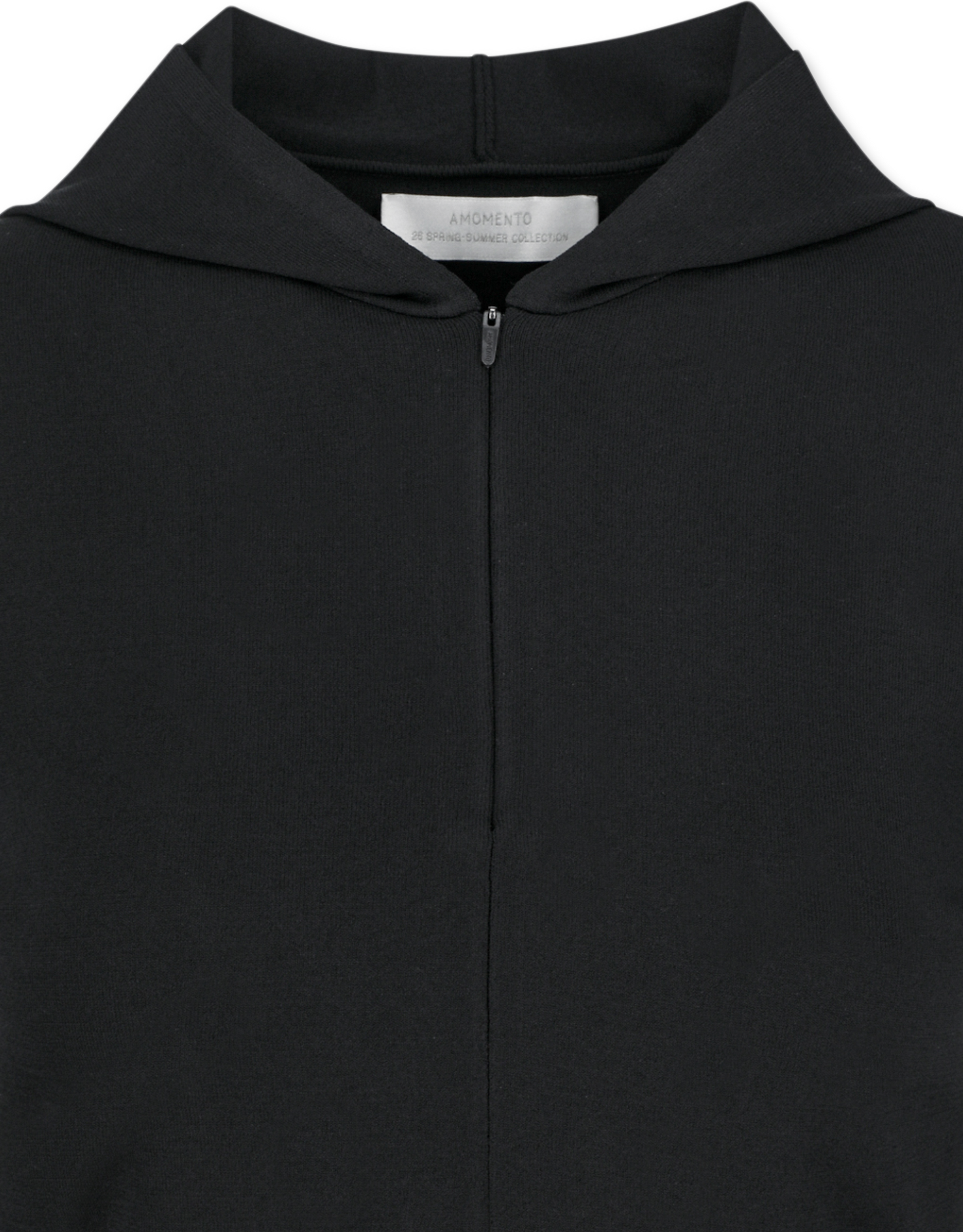 Half Zip-Up Knit Hoodie