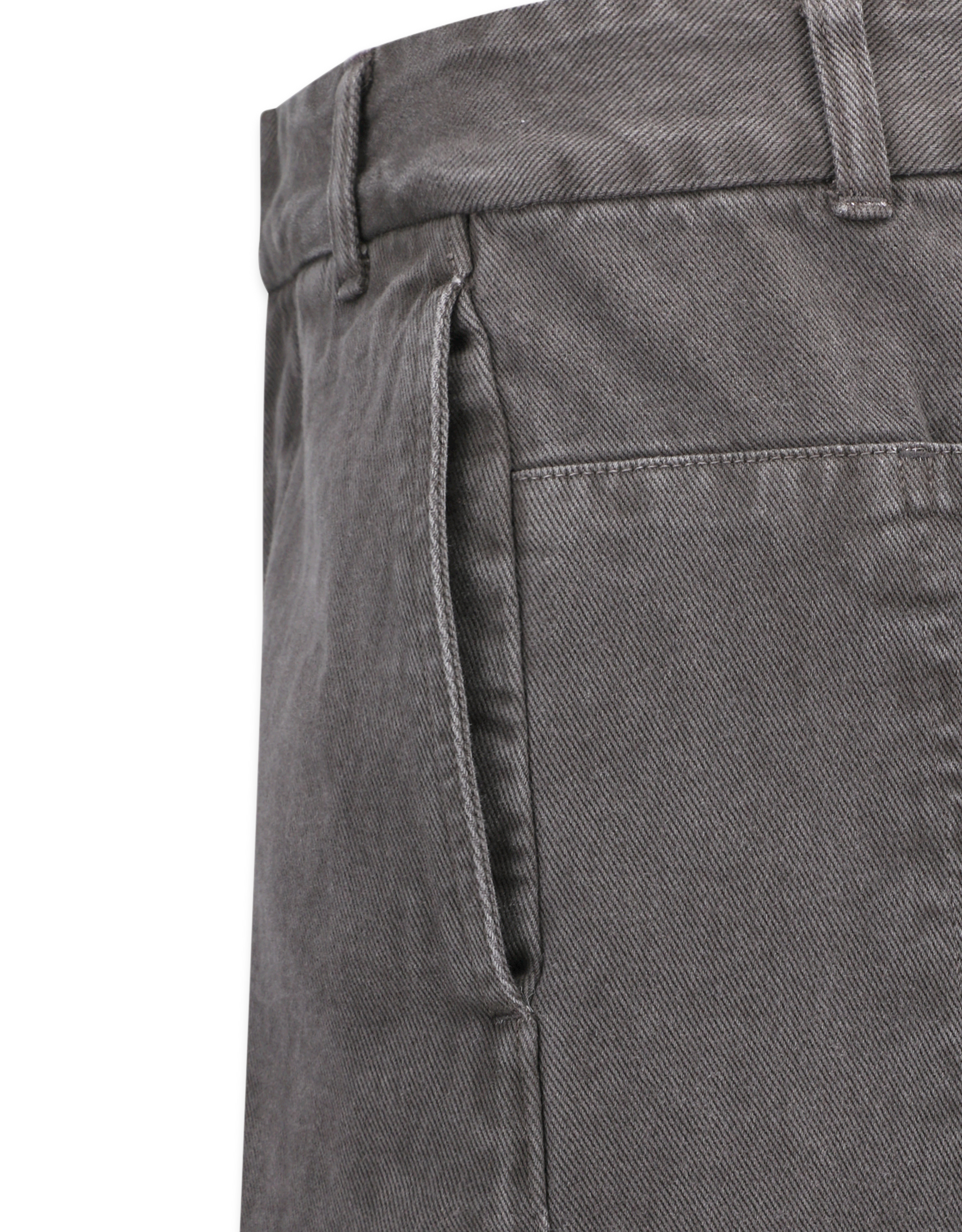 Garments Dyed Curved Seam Denim