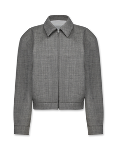 Wool Crop Zip-Up Jumper