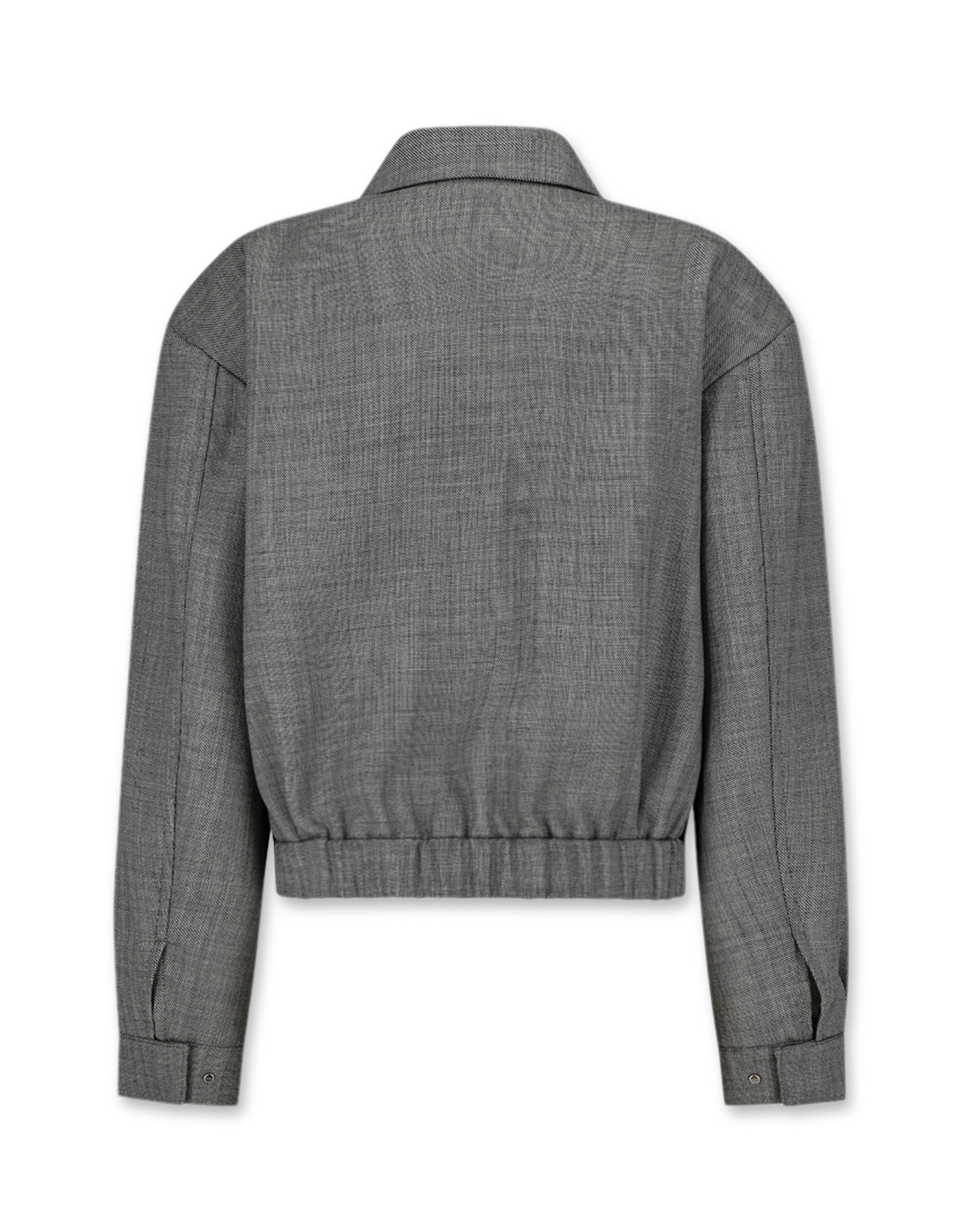 Wool Crop Zip-Up Jumper