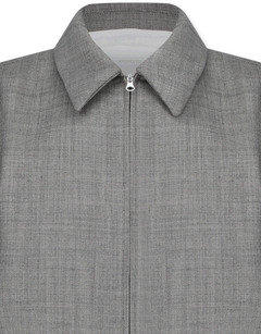 Wool Crop Zip-Up Jumper