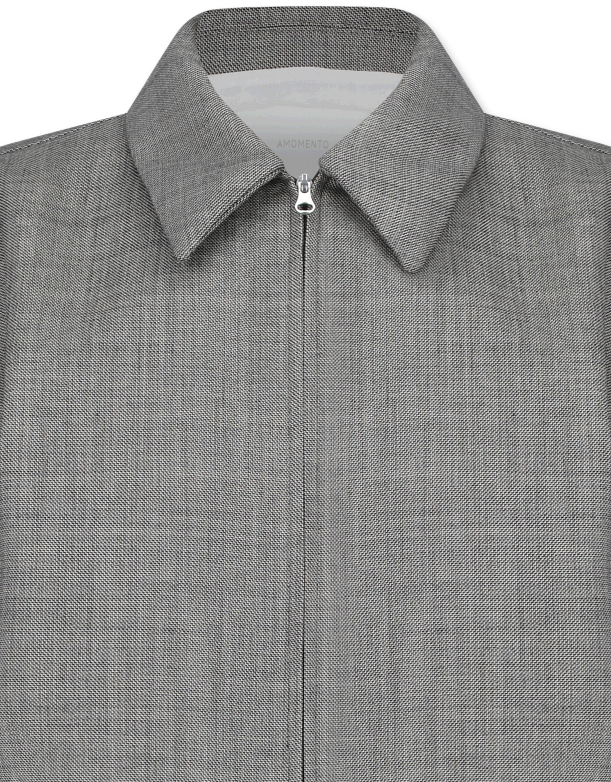 Wool Crop Zip-Up Jumper