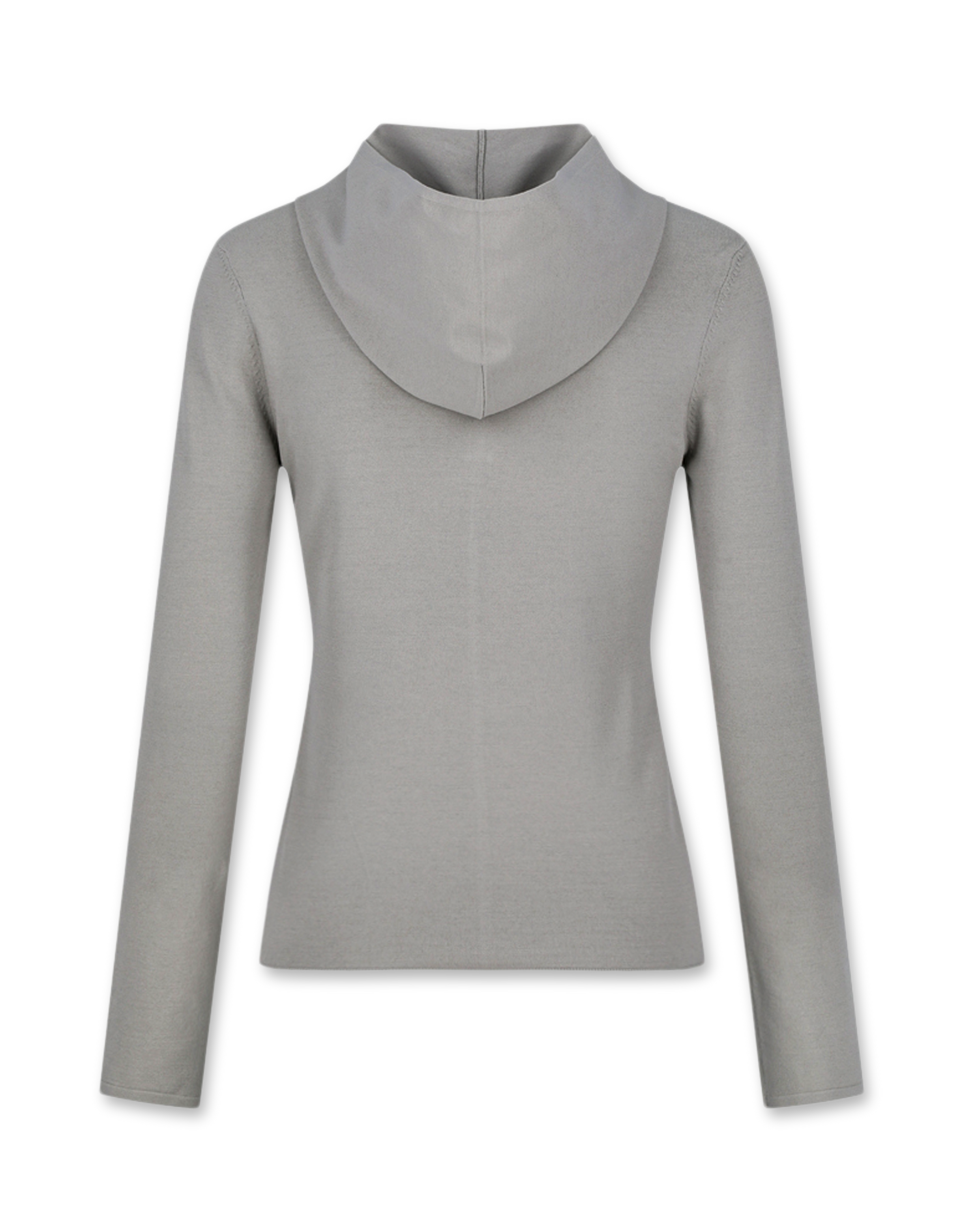 Half Zip-Up Knit Hoodie