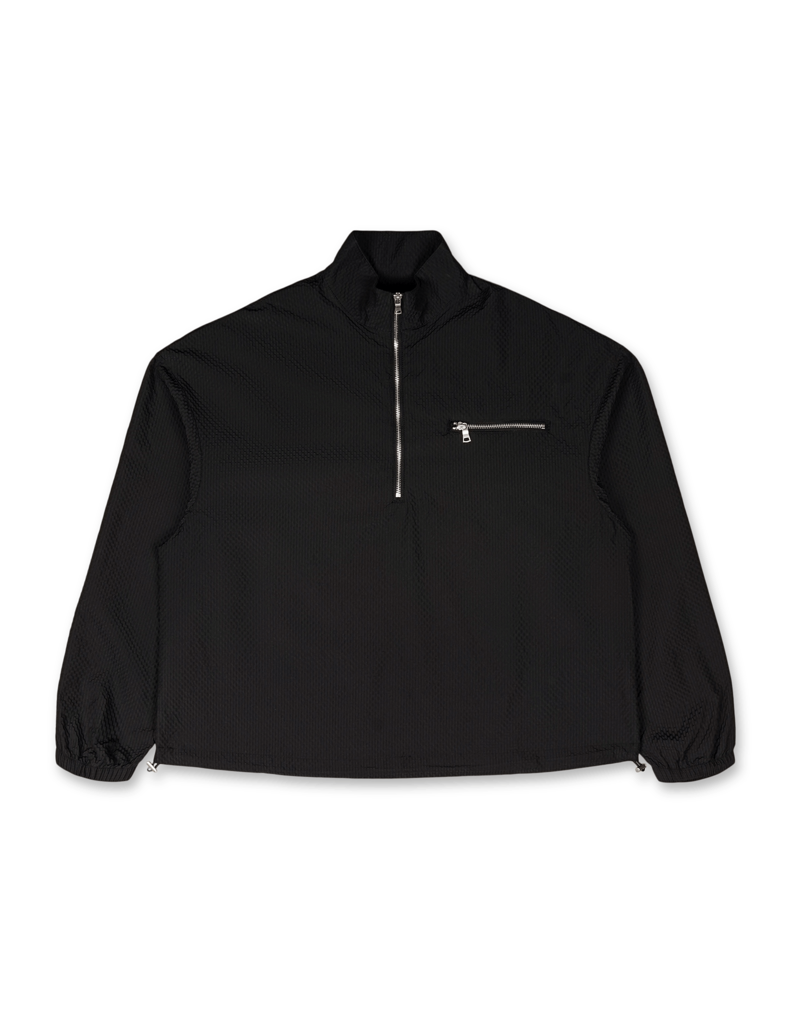 MKI Miyuki Zoku Seersucker Quarter Zip | Rezet Store