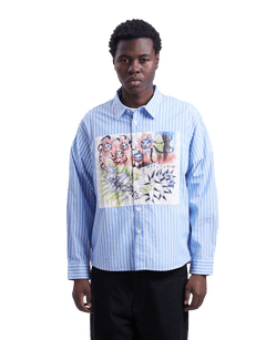 Omer Striped Oxford Button Up Shirt