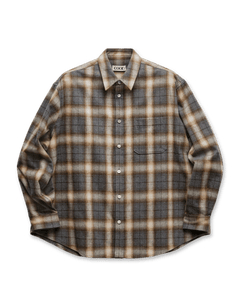 COOR Ombre Flannel One Pocket Checkered Shirt | Rezet Store