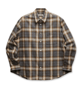 COOR Ombre Flannel One Pocket Checkered Shirt | Rezet Store