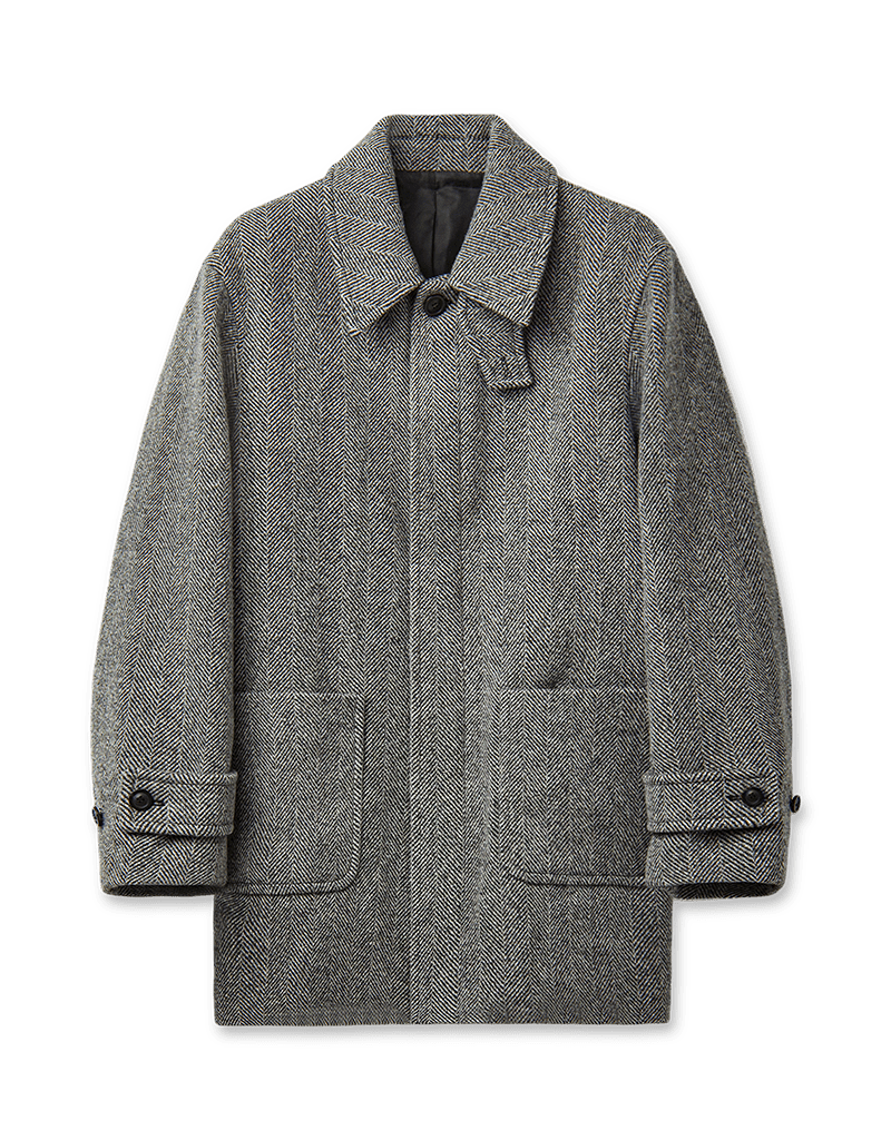 COOR Herringbone Half Coat | Rezet Store