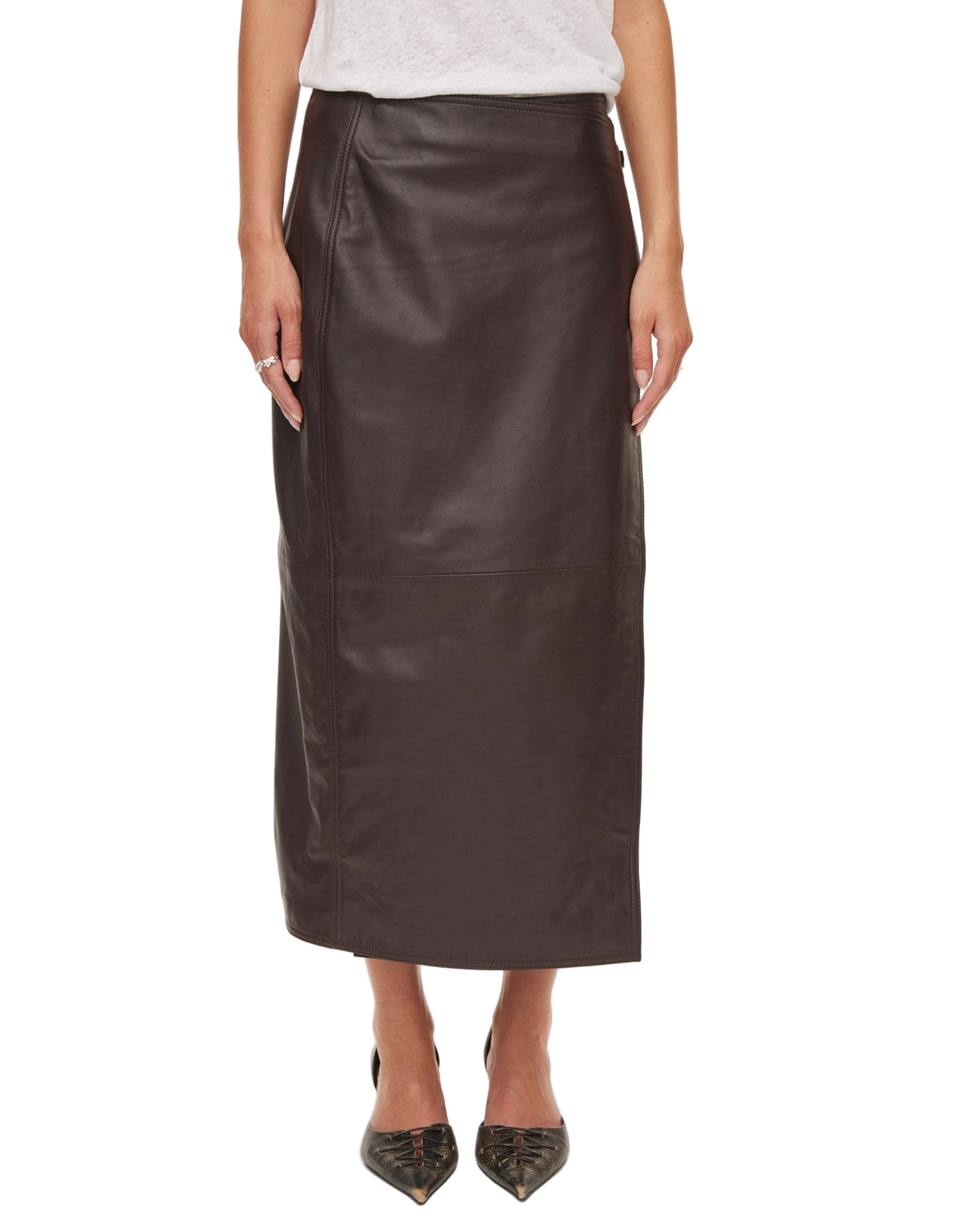 Reflection Leather Skirt