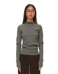 oval square Alanis Hood Knit | Rezet Store