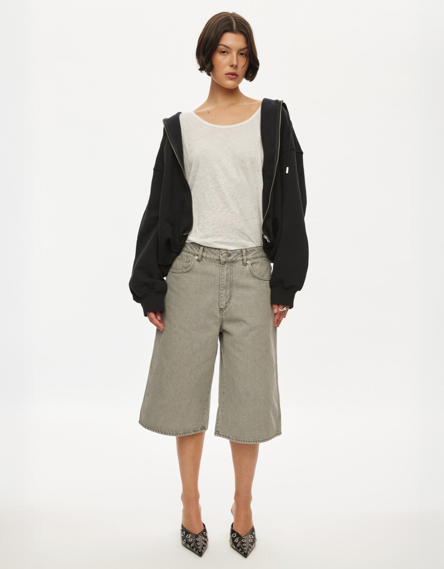 oval square City Denim Shorts | Rezet Store