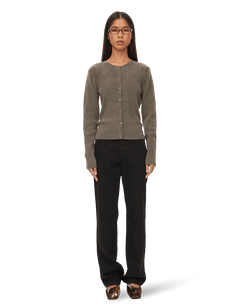 oval square Alanis Knit Cardigan | Rezet Store