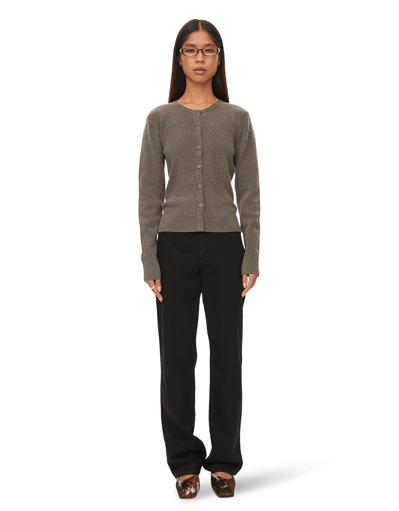 oval square Alanis Knit Cardigan | Rezet Store