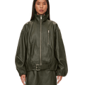 oval square Lenny Leather Jacket | Rezet Store