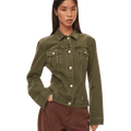 oval square Edie Denim Jacket | Rezet Store