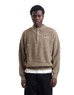 SCT-Logo Shaggy Knit Polo