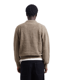 SCT-Logo Shaggy Knit Polo