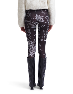 Rhinestuds Legging Knit