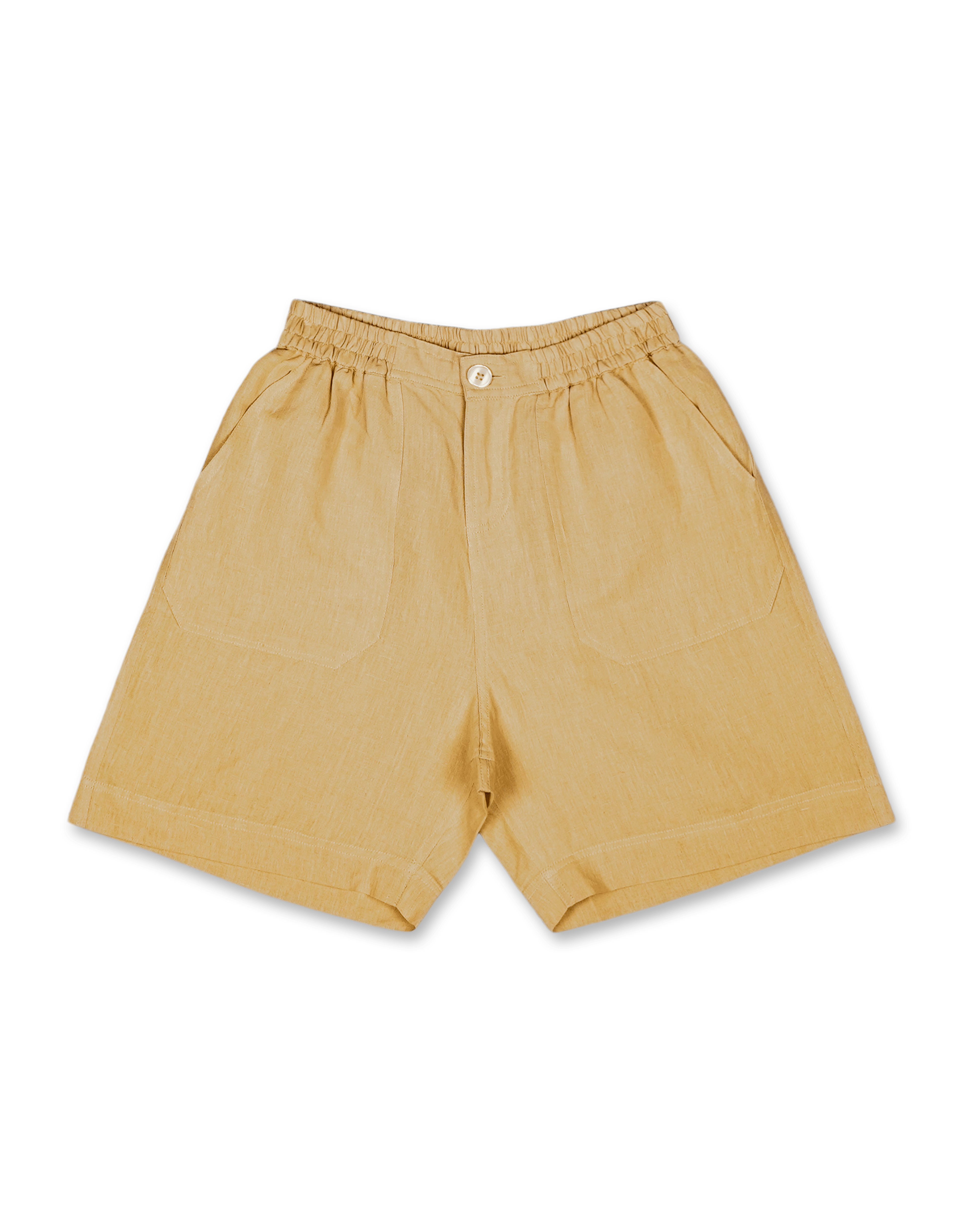 Cotton Linen Elastic Short