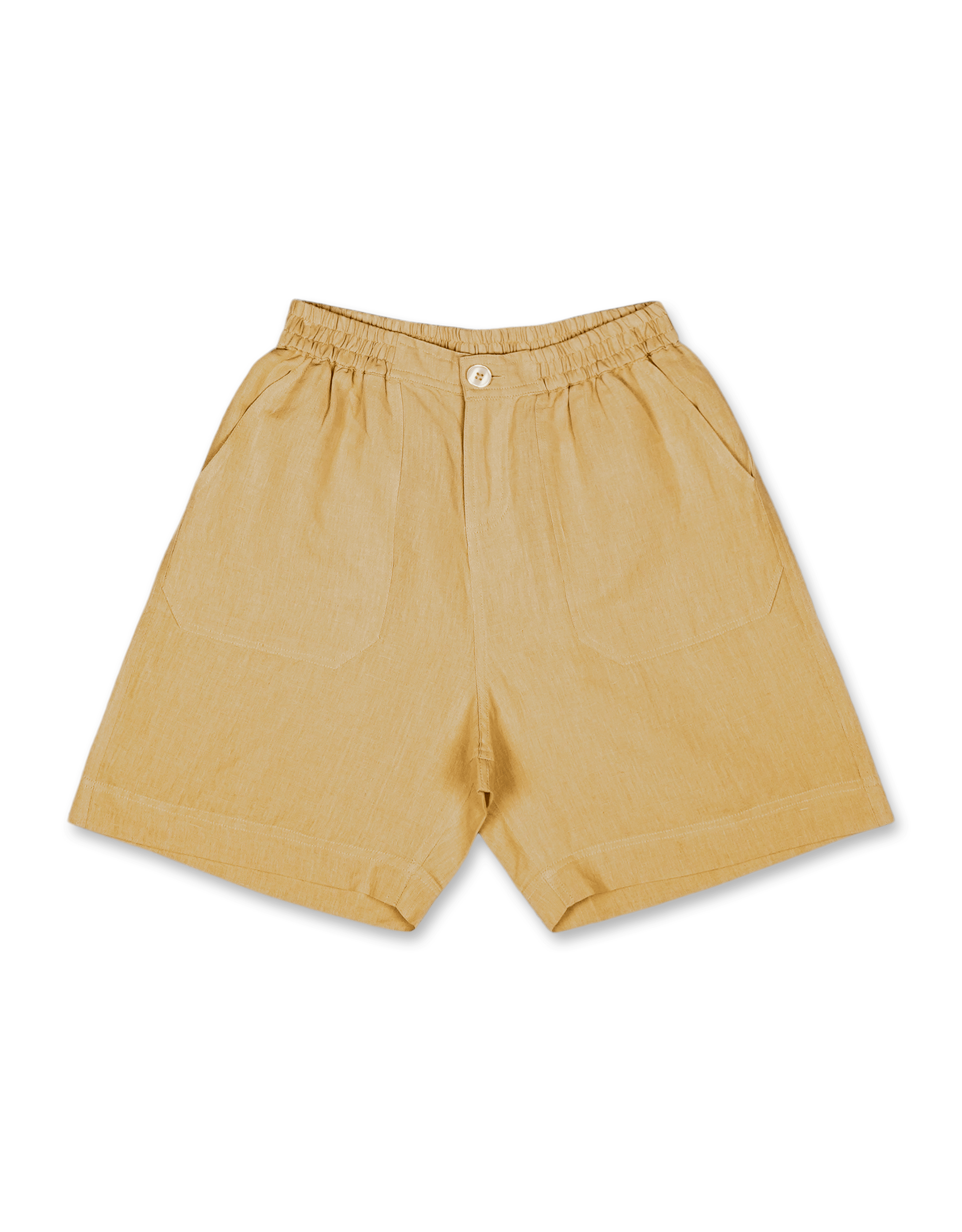 Cotton Linen Elastic Short