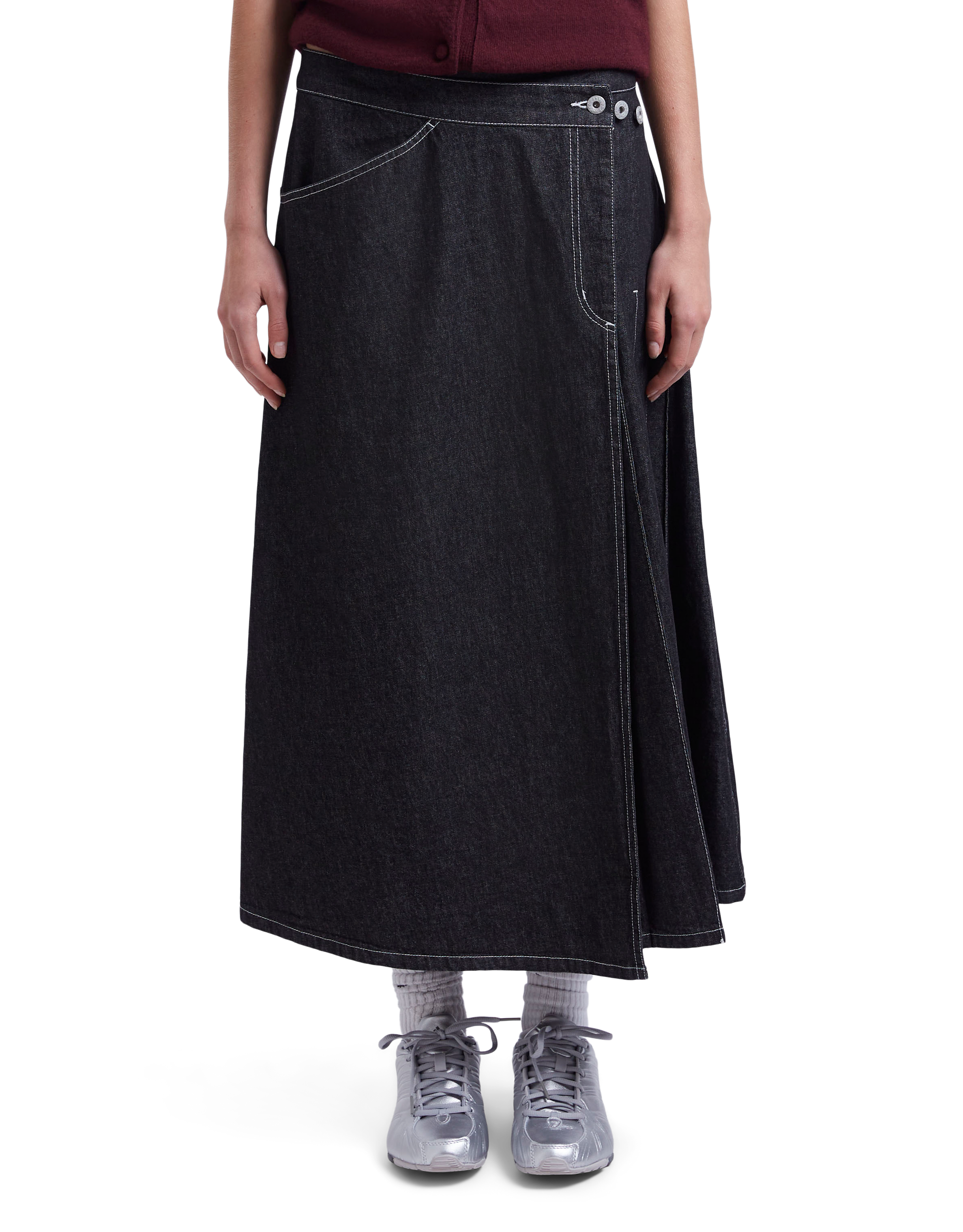 Wraped Pleated Skirt