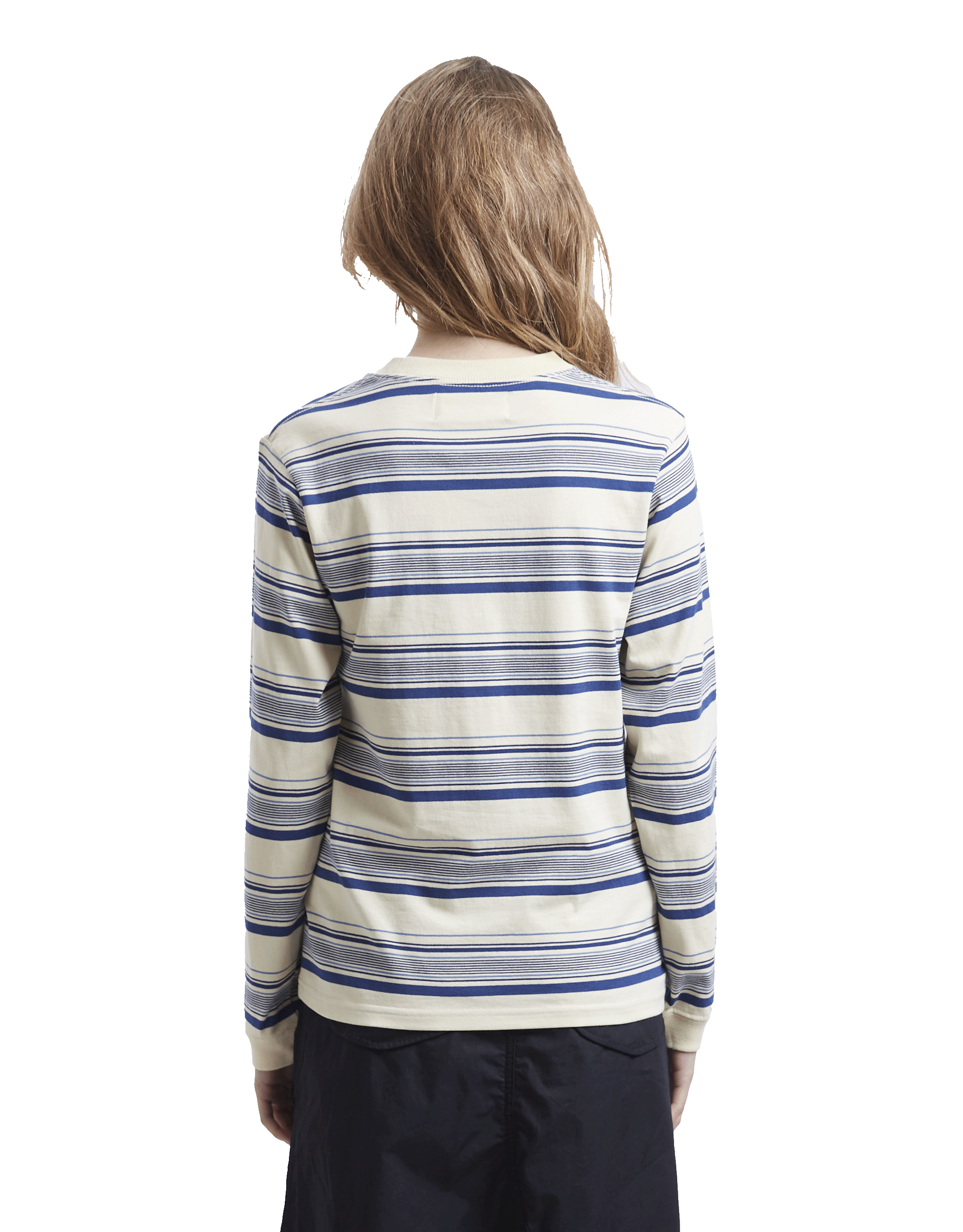 Embroidery Stripe Longsleeve T-shirt