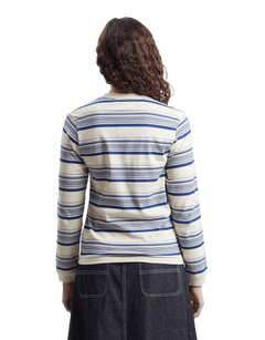 Embroidery Stripe Longsleeve T-shirt