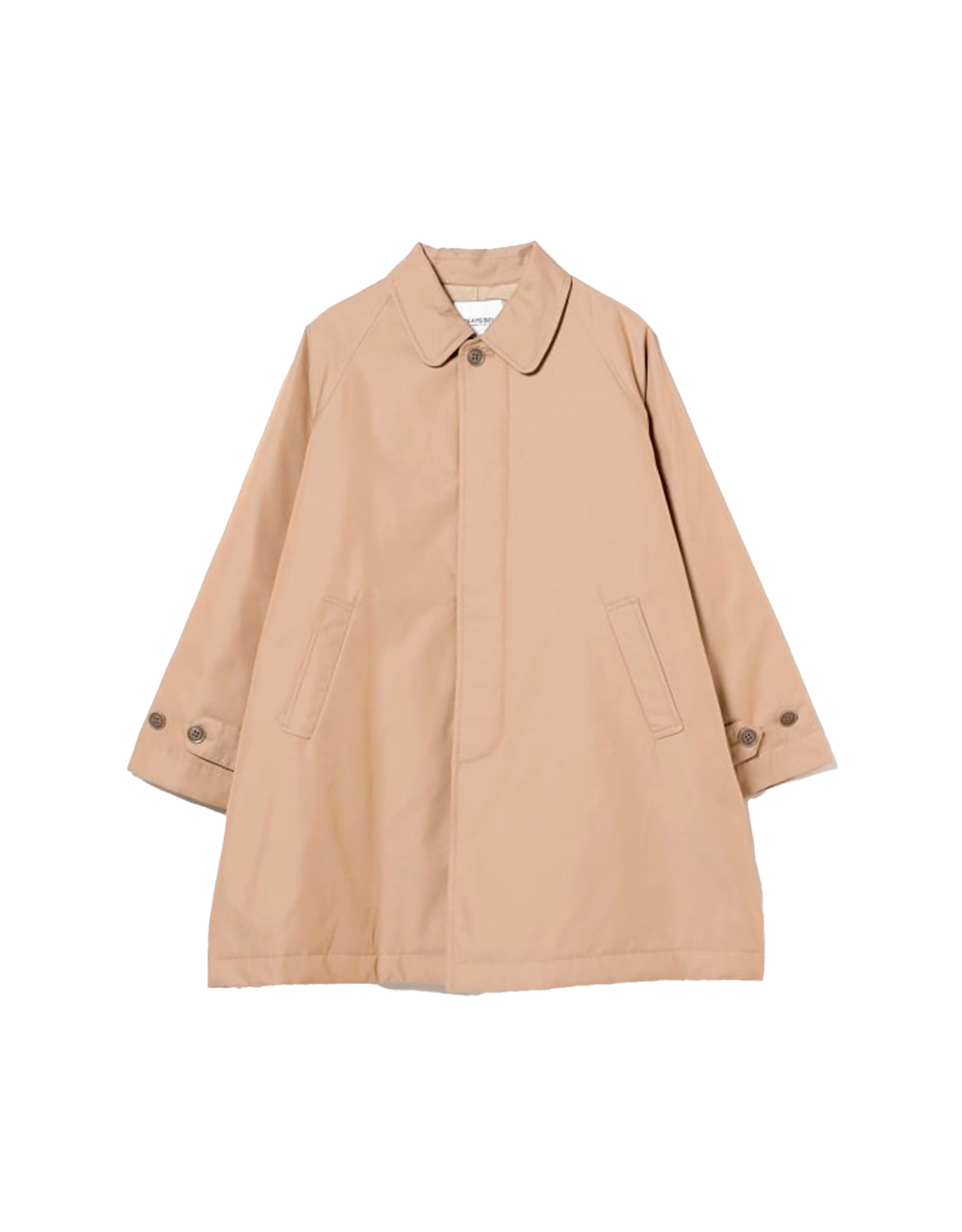 Cotton Polyester Chambray Soutien Collar Coat