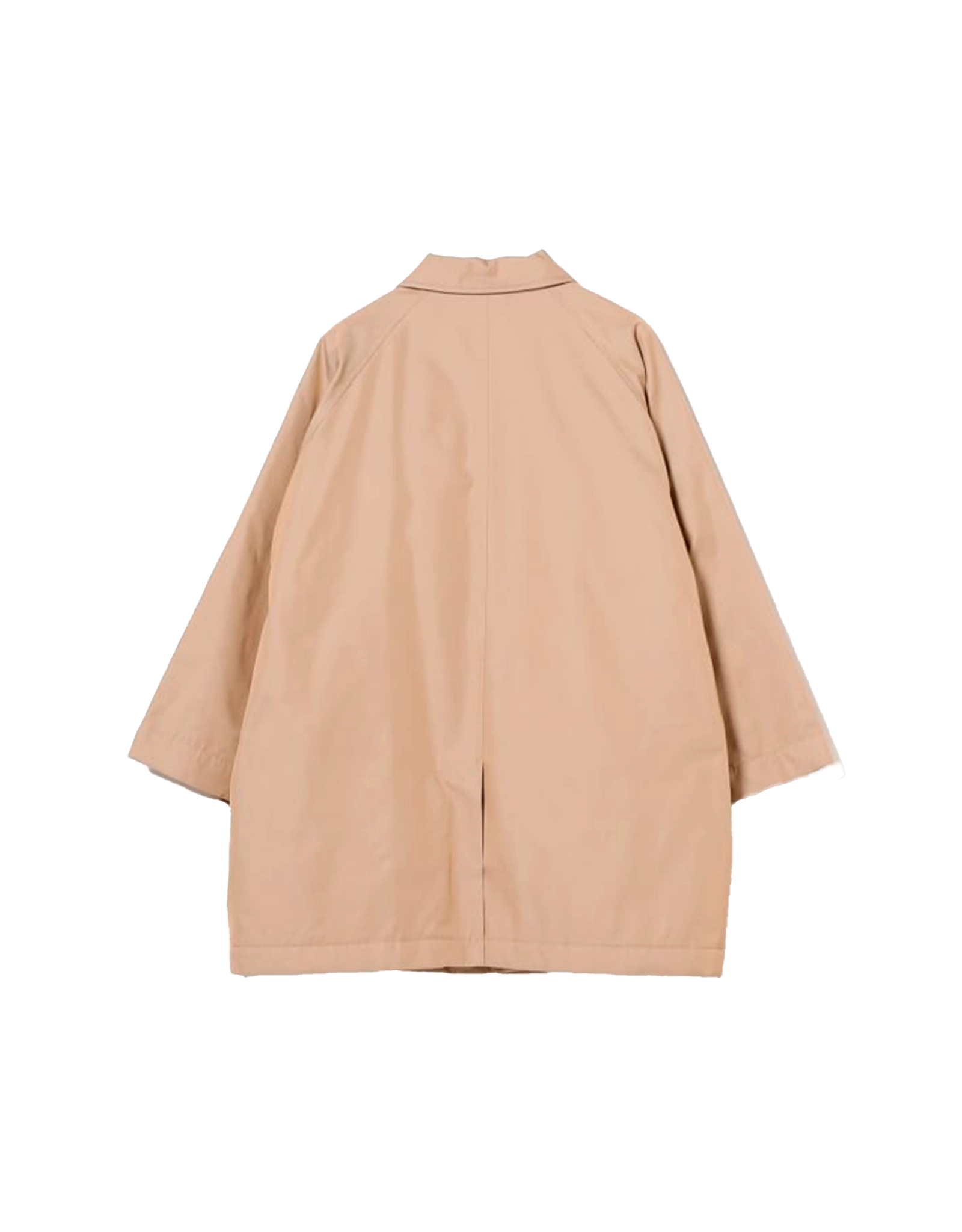 Cotton Polyester Chambray Soutien Collar Coat