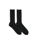 Silk Cotton Ribbed Socks