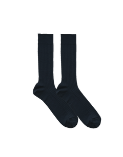 Silk Cotton Ribbed Socks