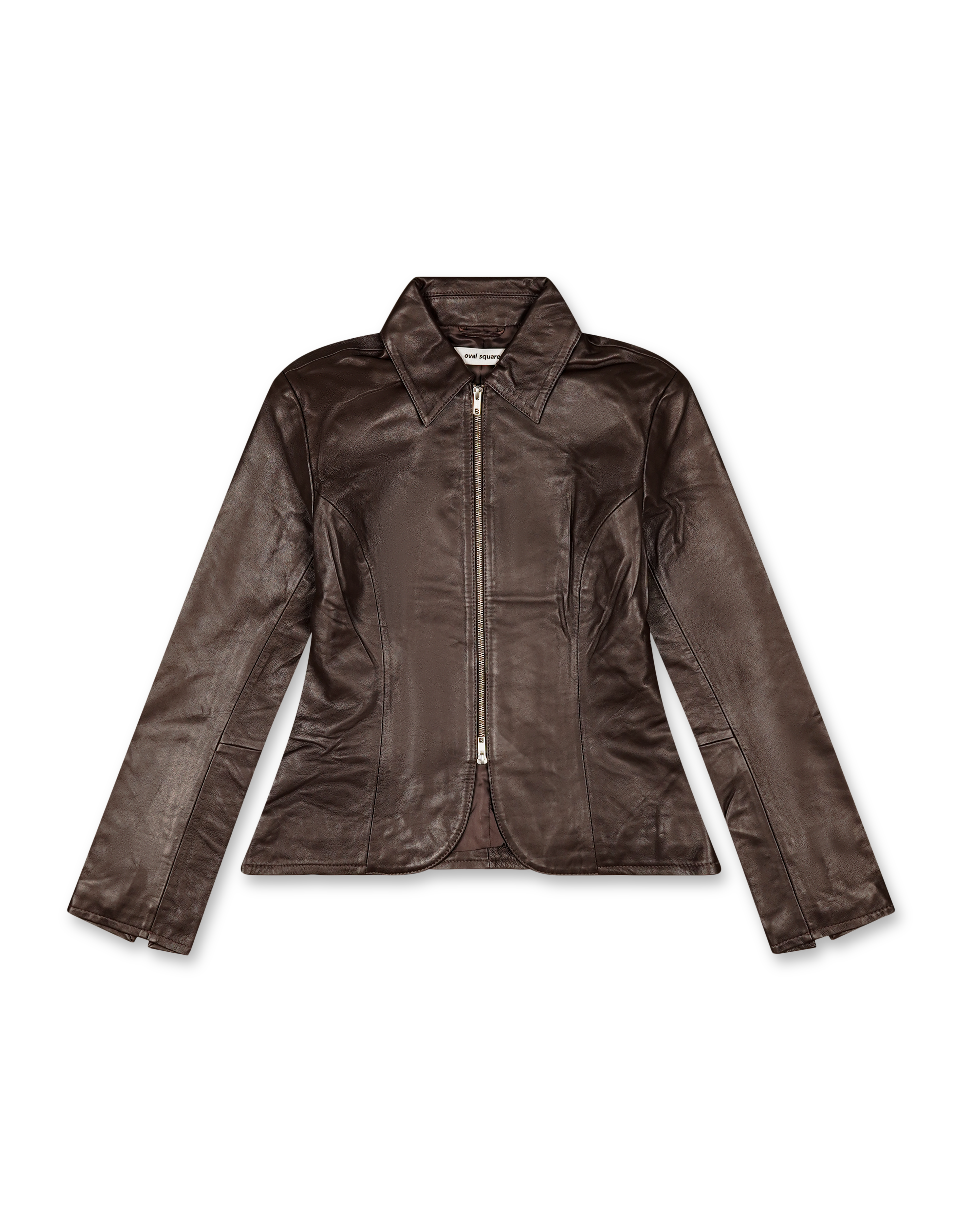 Deep Leather Blazer