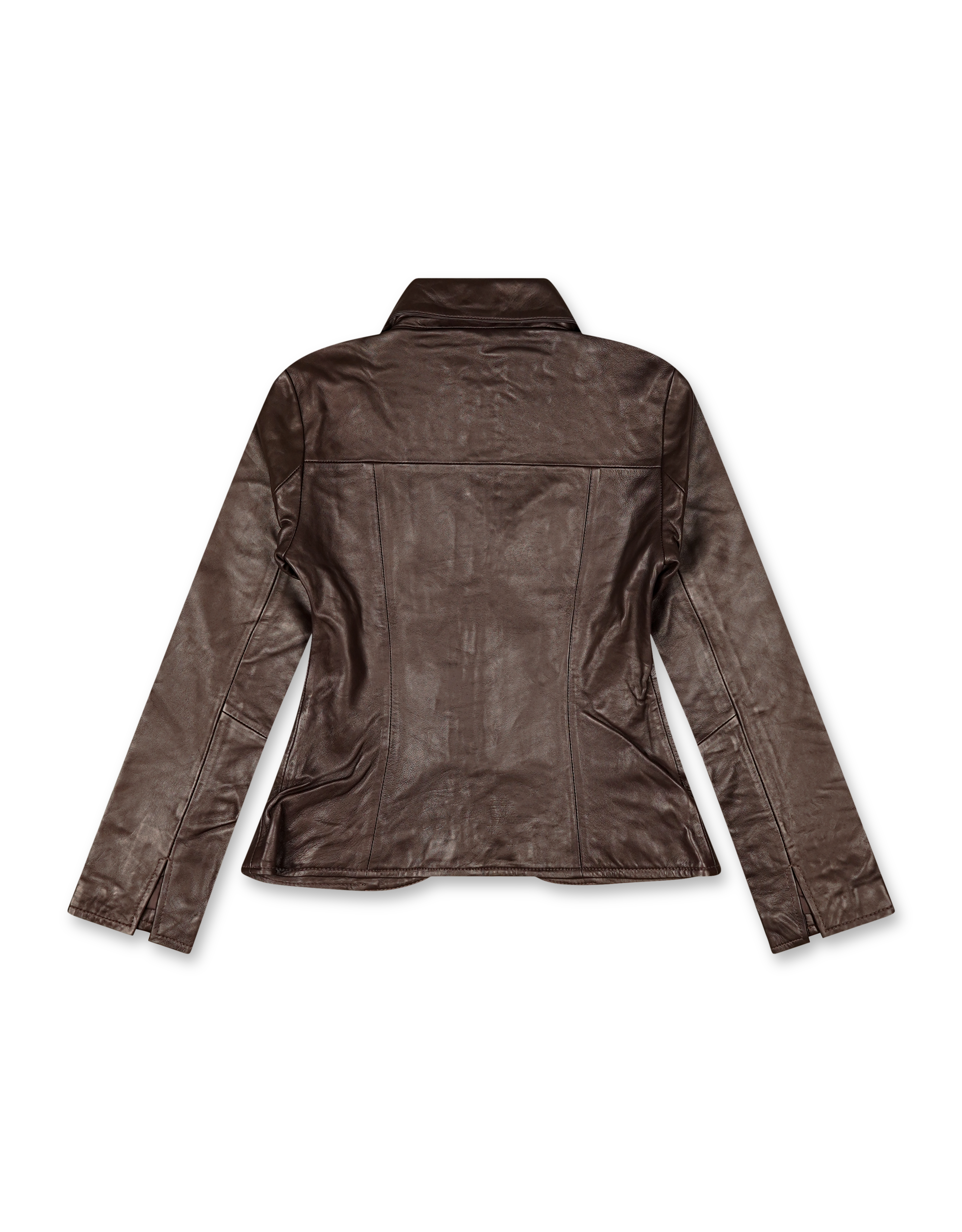 Deep Leather Blazer