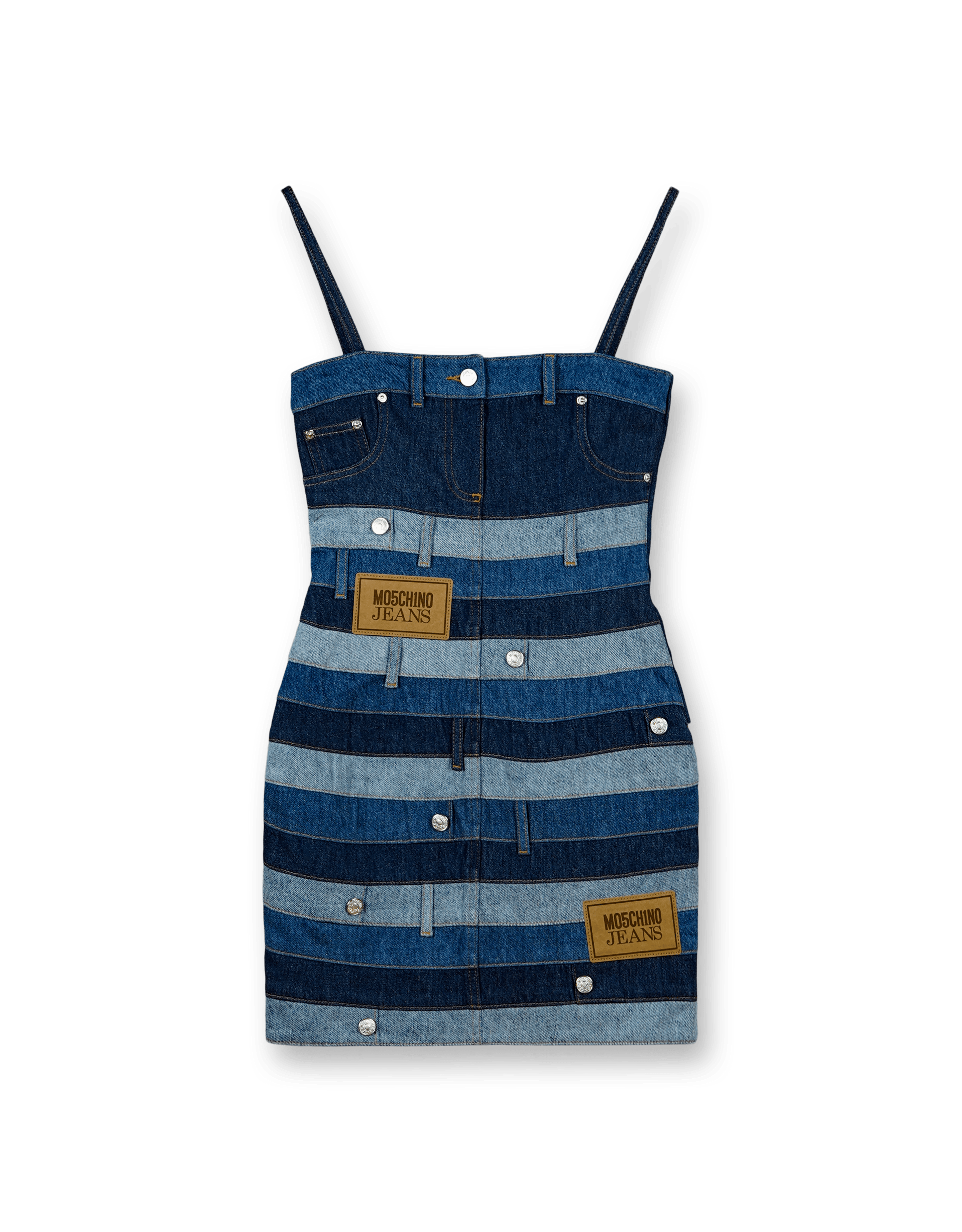 Patchwork Denim Dress