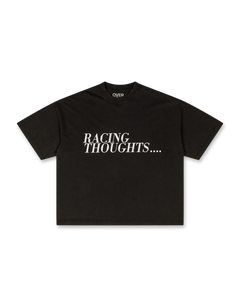 OVER OVER Boxy Crop Tee - Racing Thoughts | Rezet Store