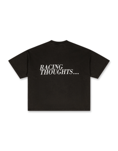 OVER OVER Boxy Crop Tee - Racing Thoughts | Rezet Store