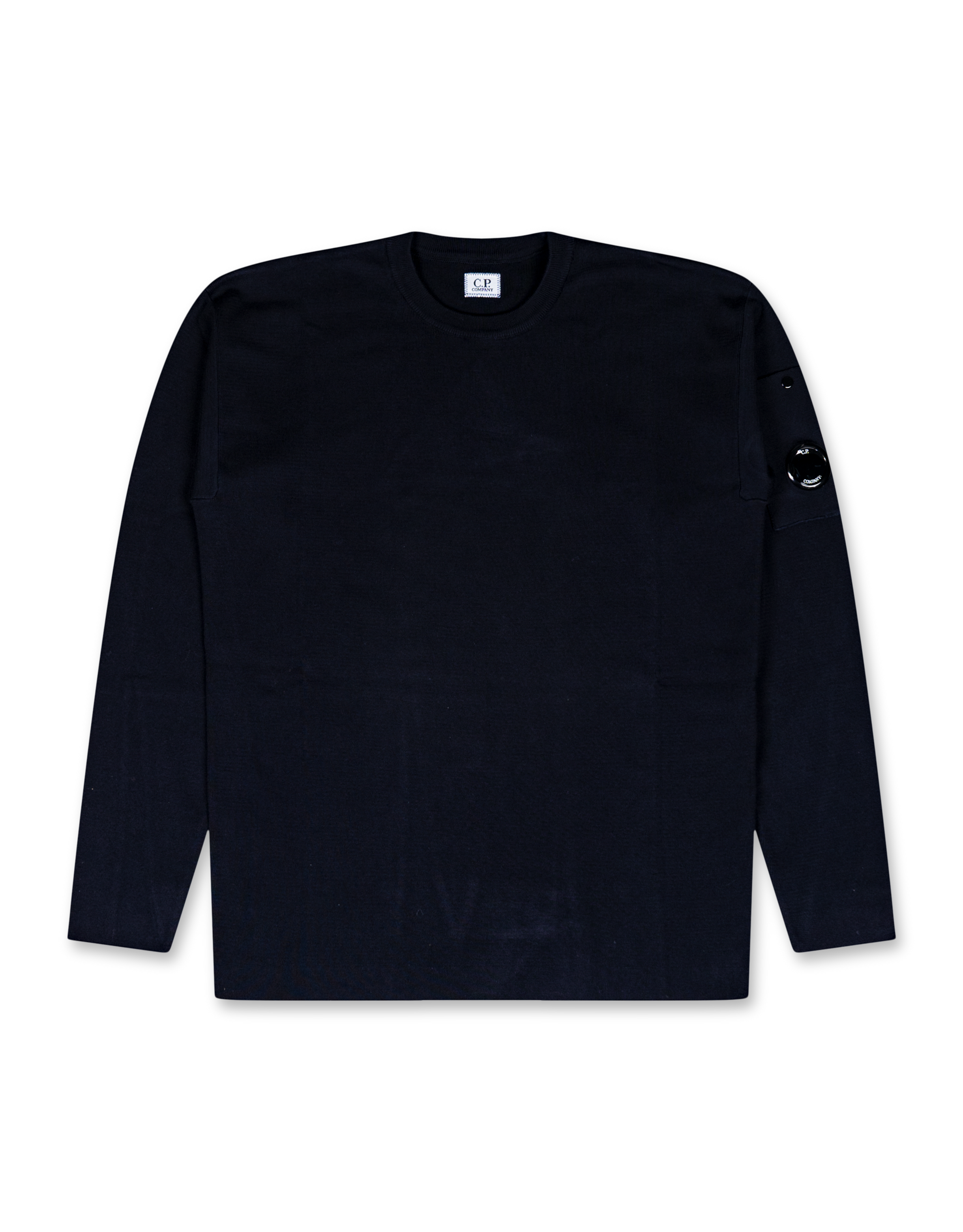 Cotton Sea Island Crewneck Lens Sweater