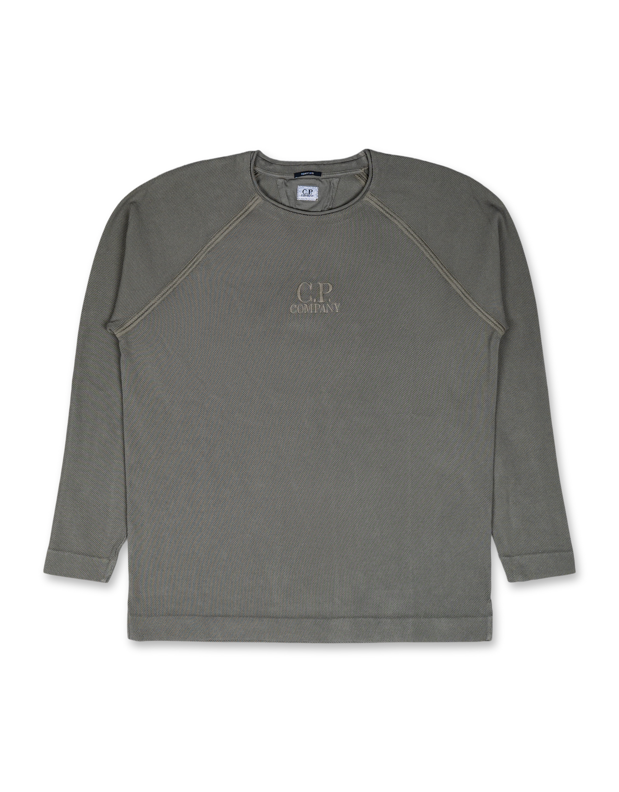 Heavy Piquet Pigment Dyed Mockneck Sweatshirt