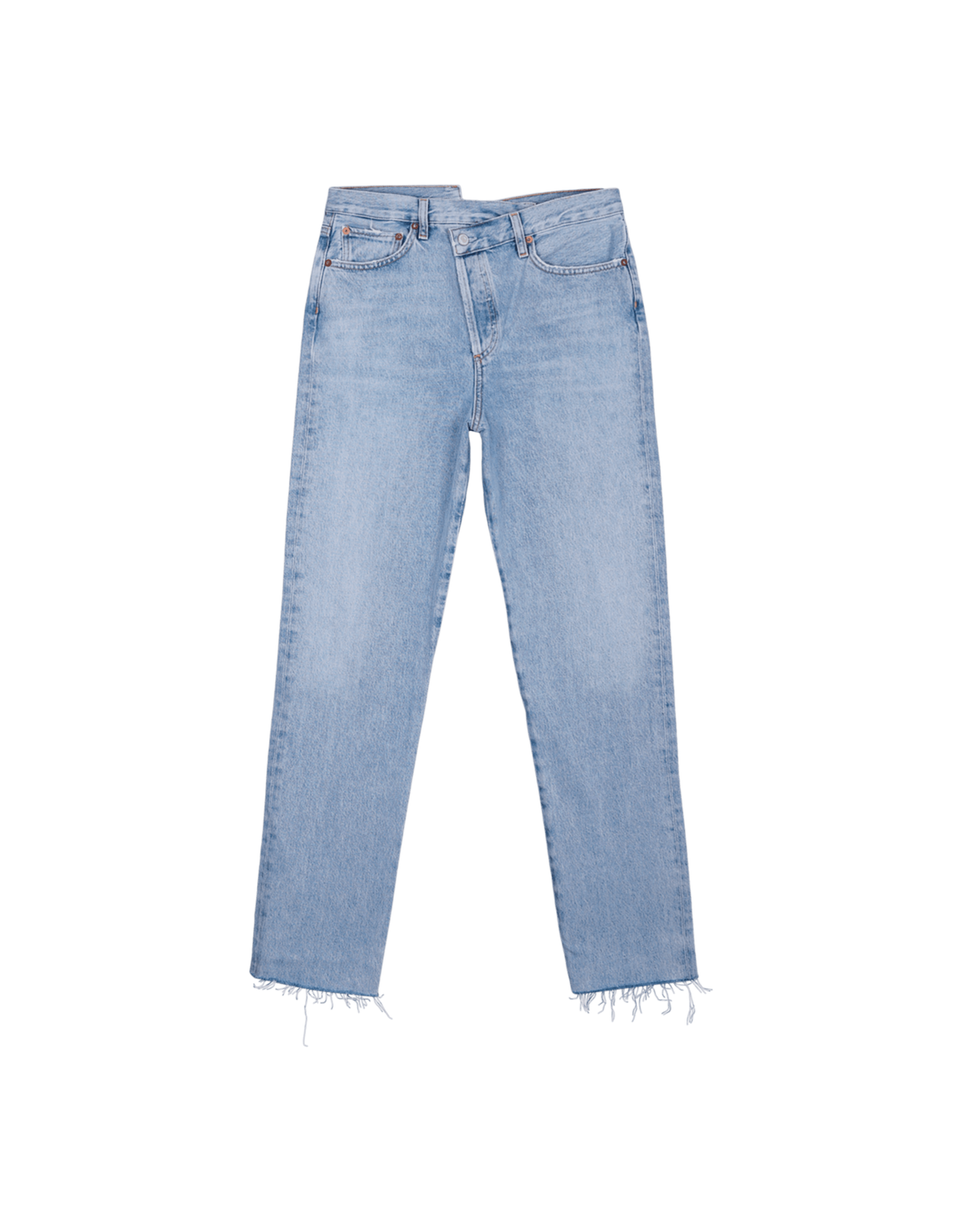 Criss Cross Straight Jeans