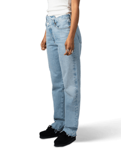 Criss Cross Straight Jeans