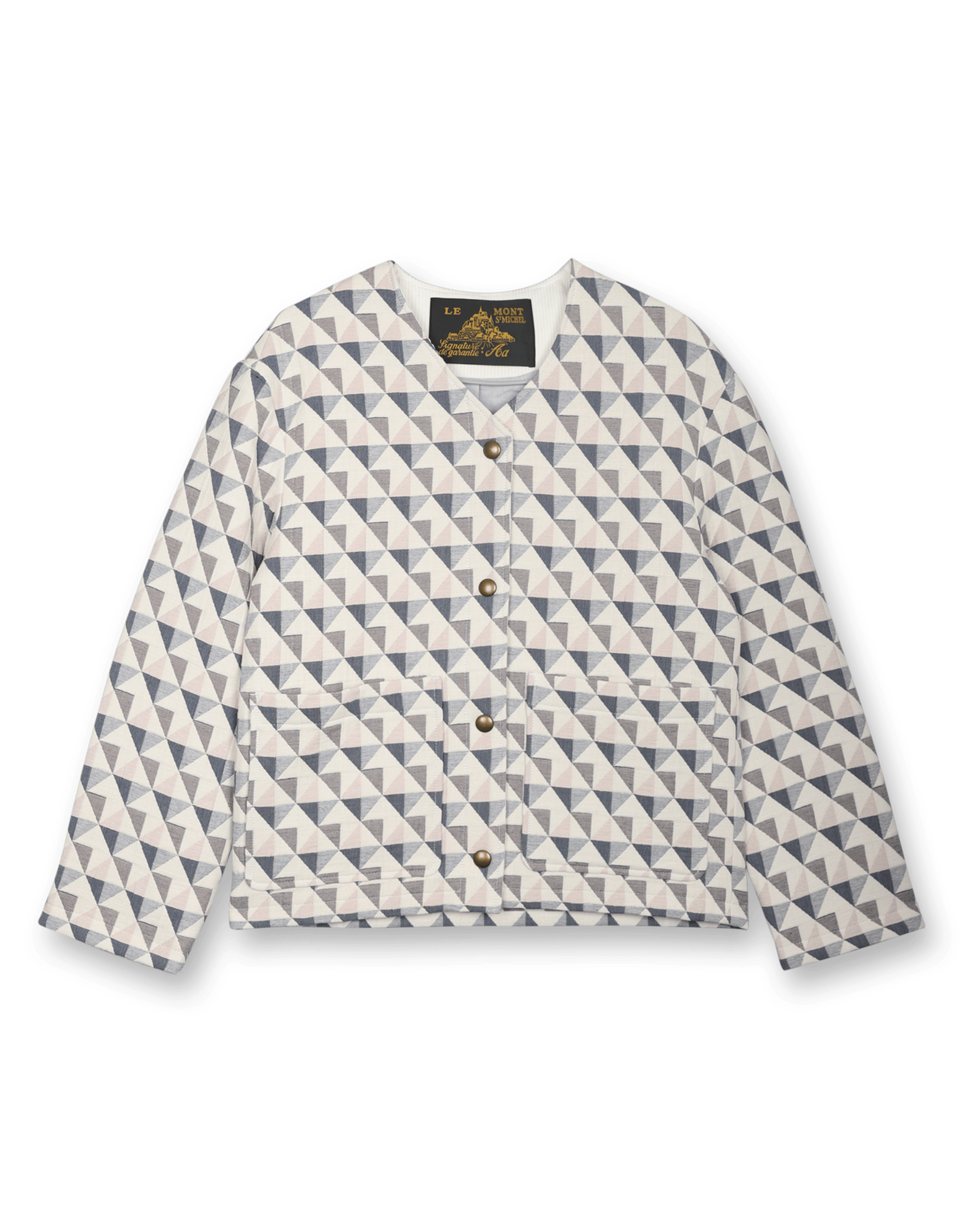 Geometric Padded Jacket