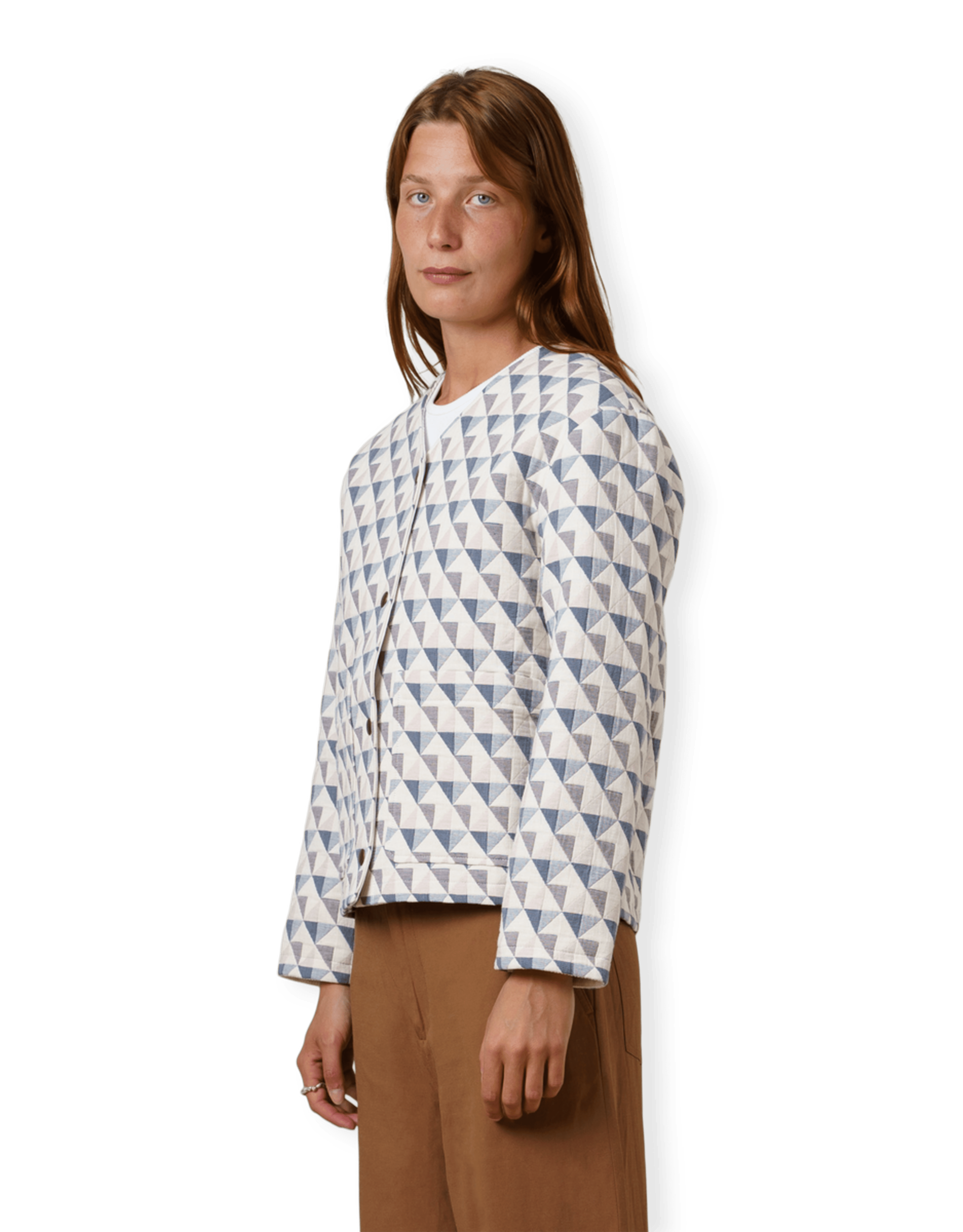 Geometric Padded Jacket