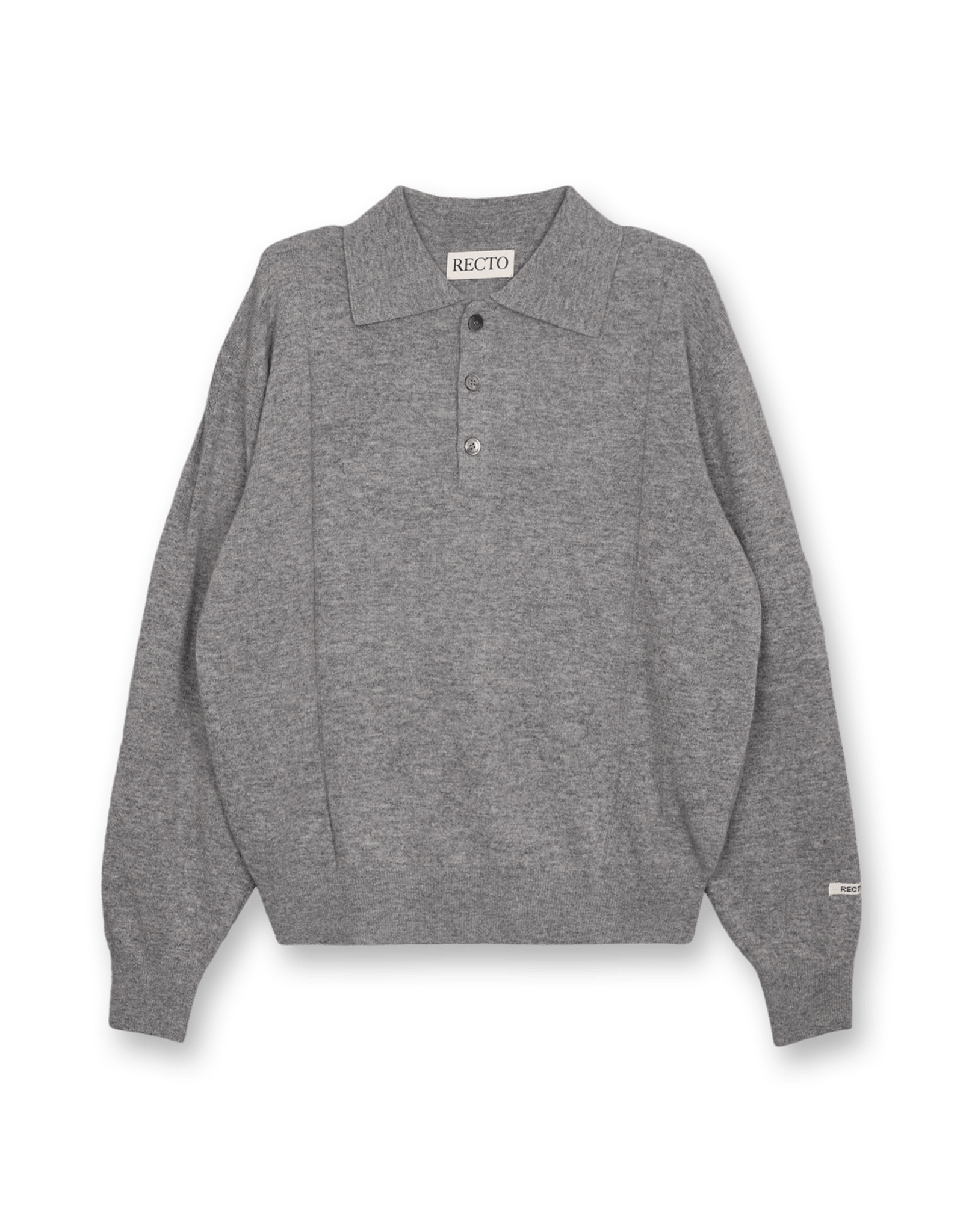 RC Logo Patch Wool Polo Knit