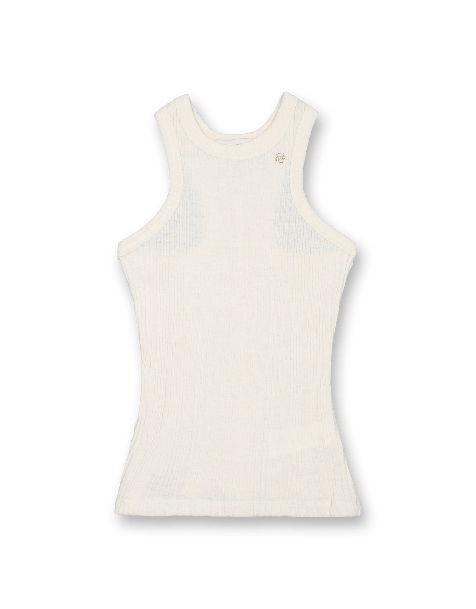 Wool Blend Ribbed Sleeveless Top