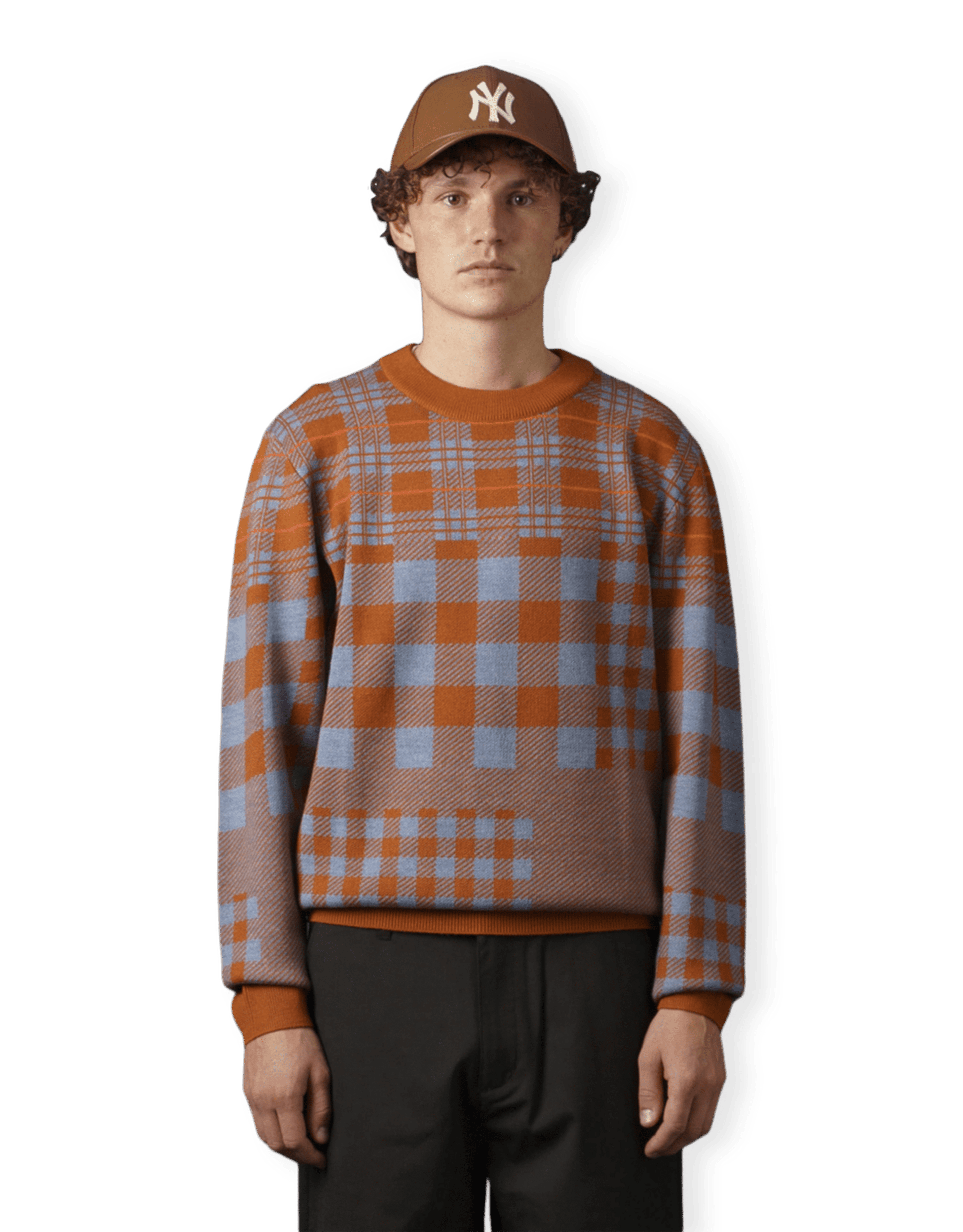 Checked Jaquard Sweater