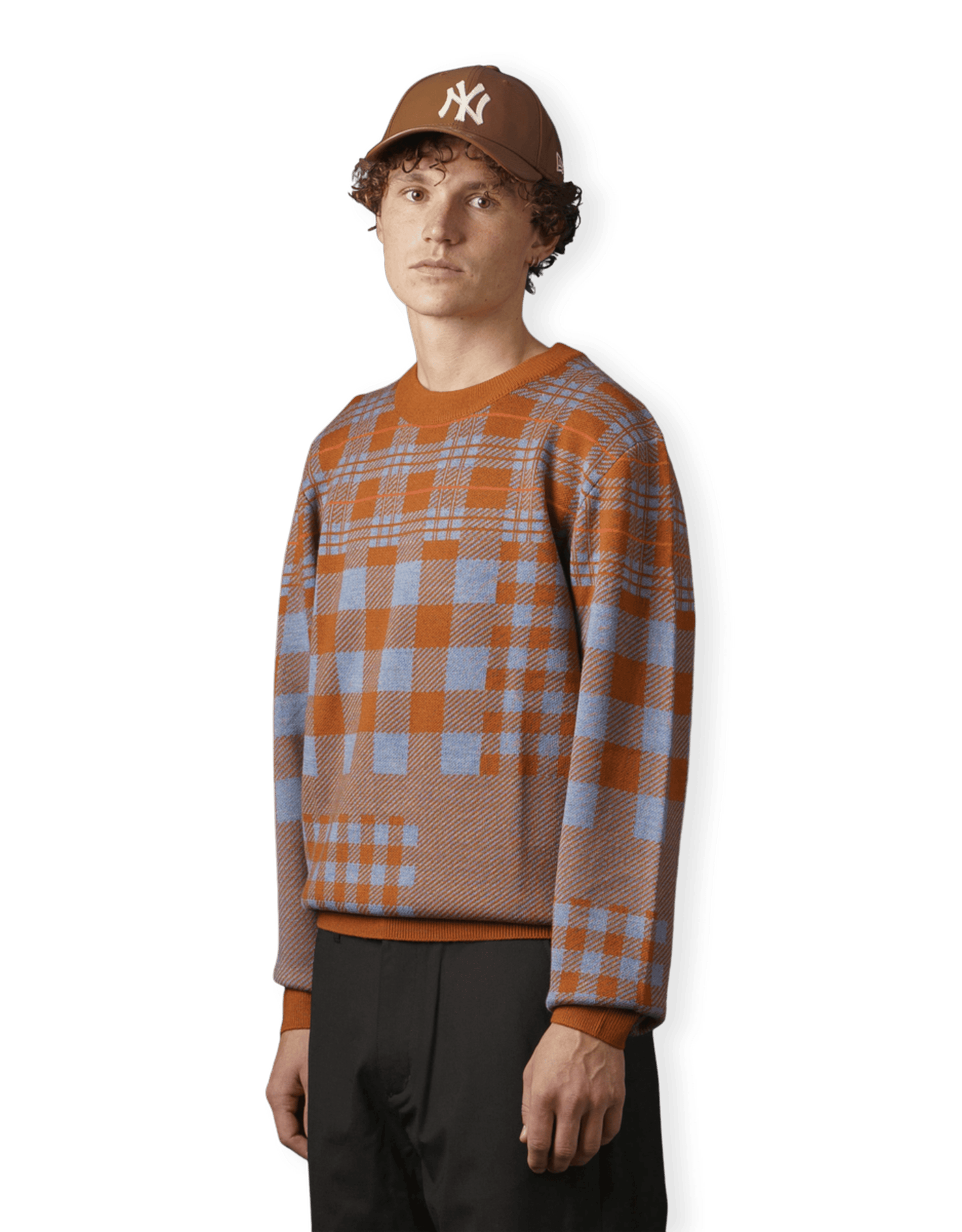 Checked Jaquard Sweater