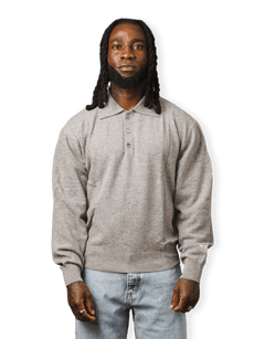 RC Logo Patch Wool Polo Knit