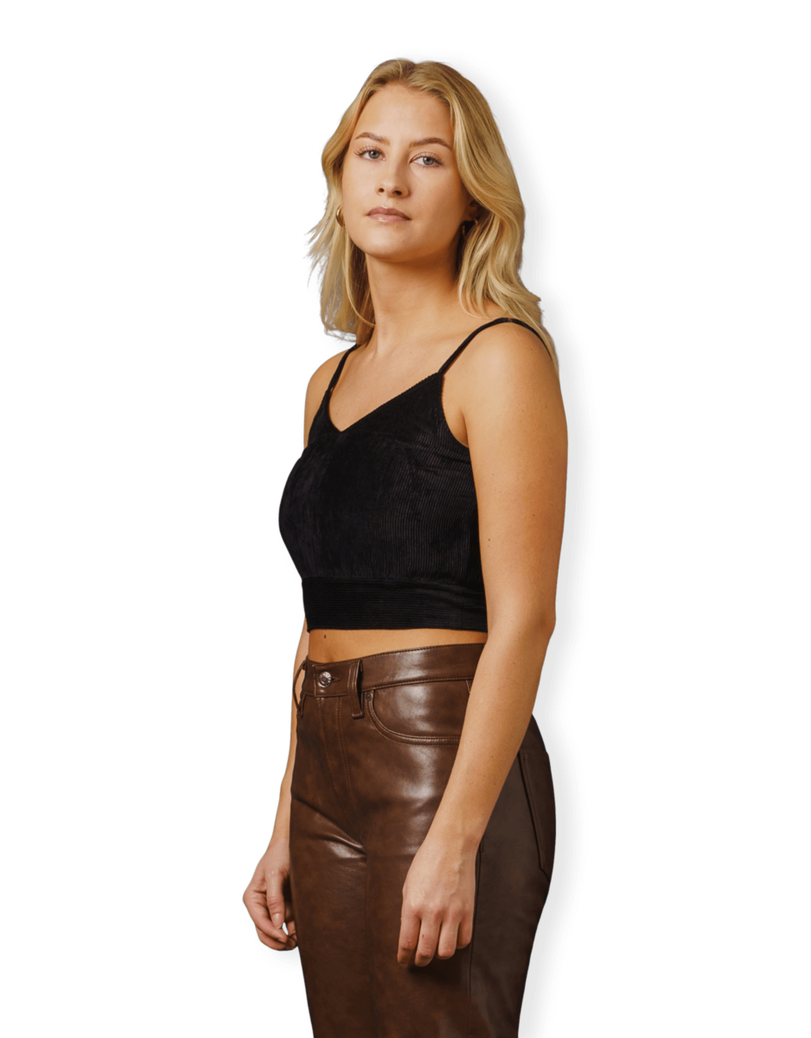 Raviera Velvet Corduroy Sleeveless Top