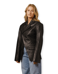 Luxury Leather Blazer