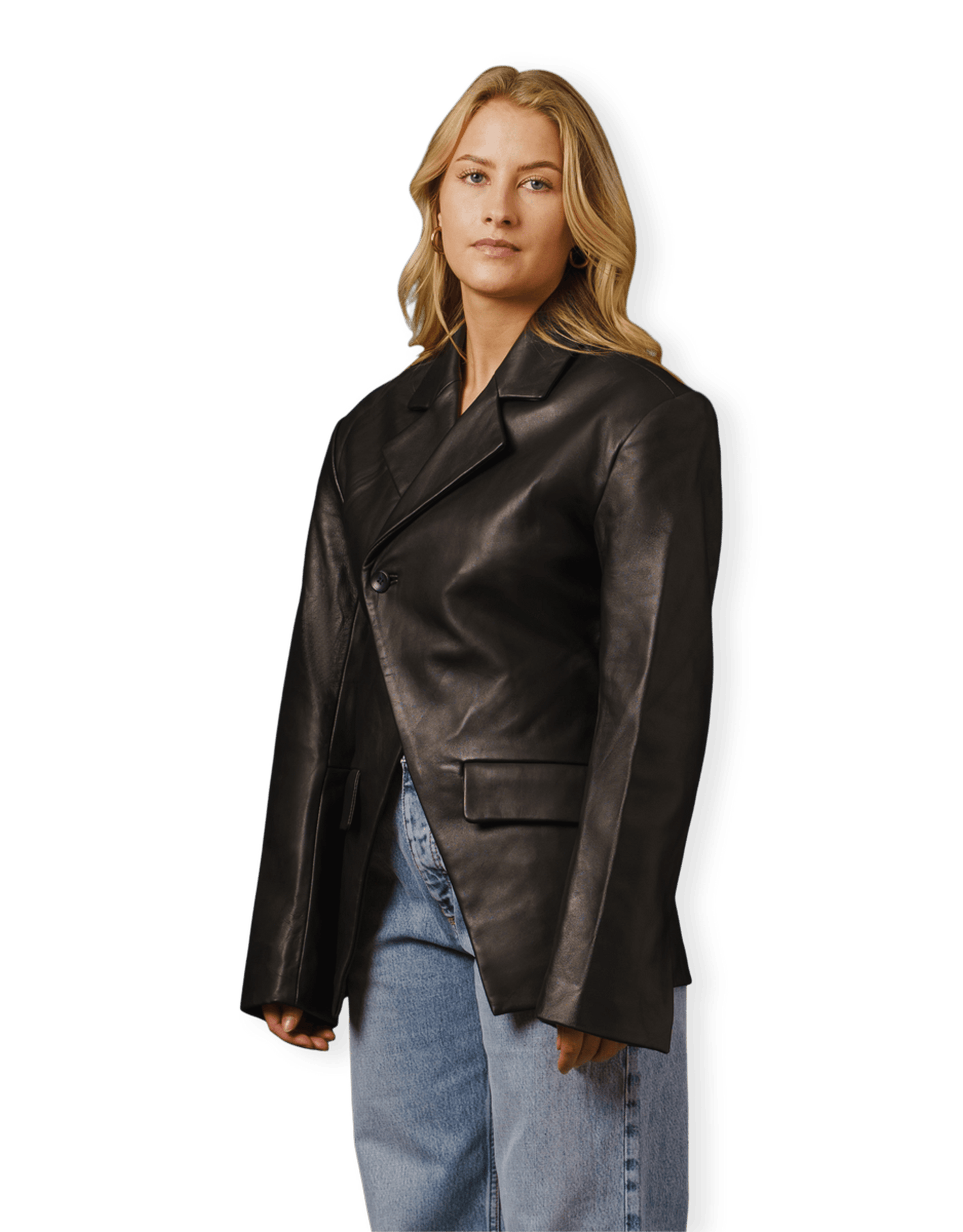 Luxury Leather Blazer